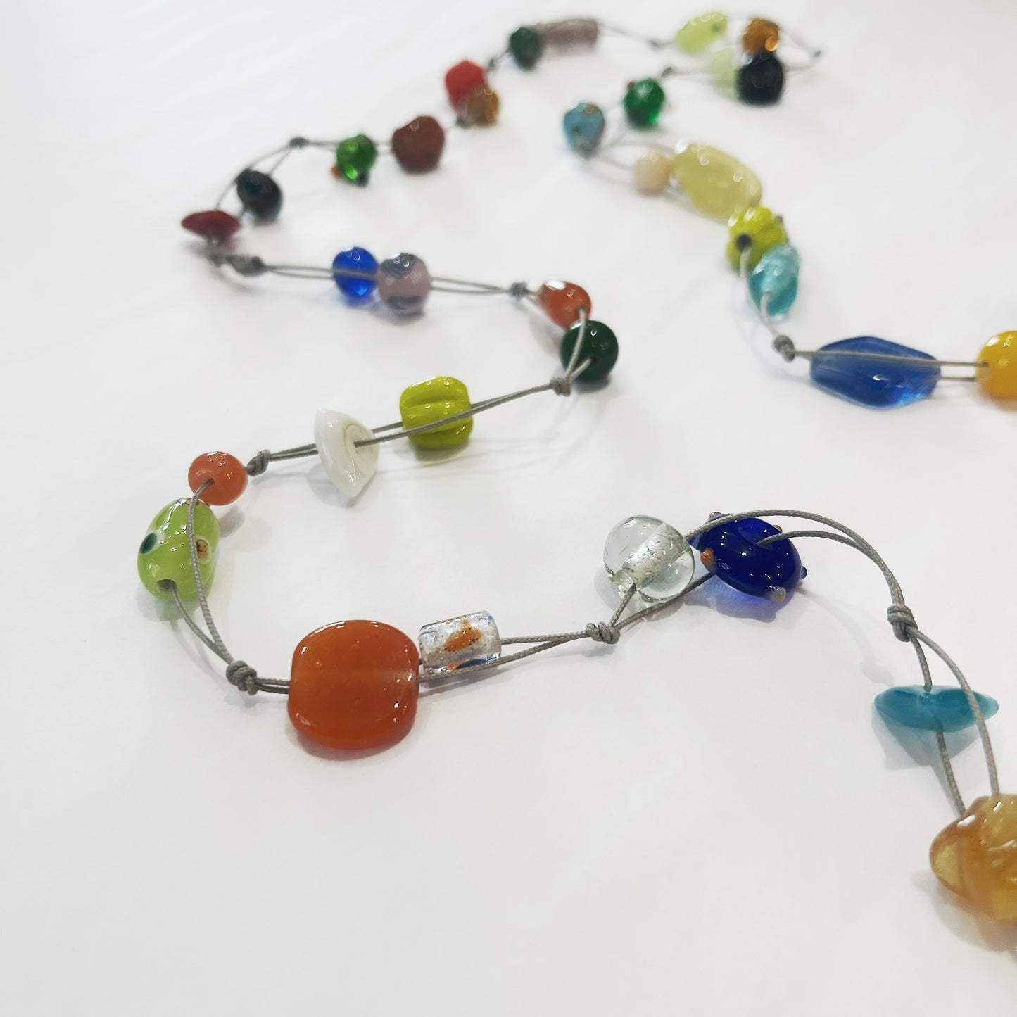 Multi Color Glass Necklace
